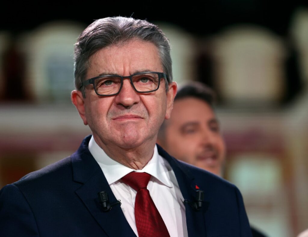 Mélenchon drapeaux palestiniens