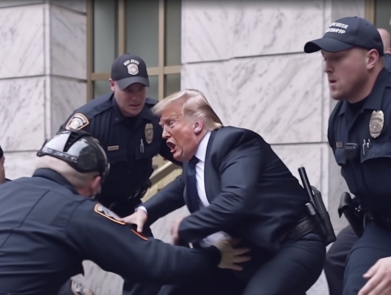 Ces images montrant l’arrestation de Donald Trump sont-elles vraies ?