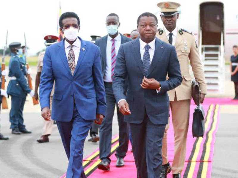 Faure Gnassingbé en Ouganda
