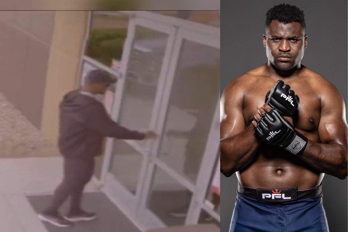 Ngannou détruit porte