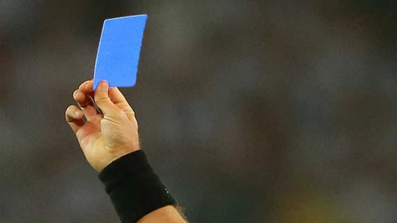 carton bleu foot