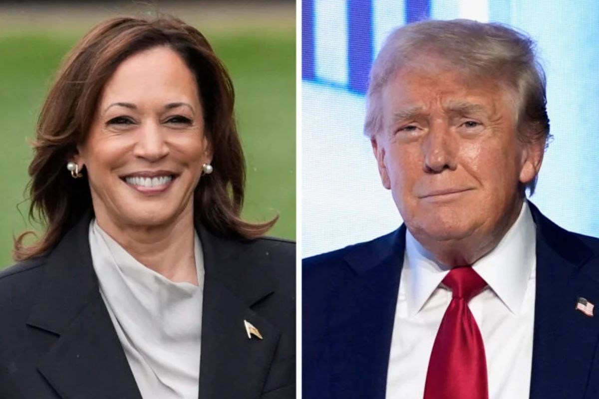 Kamala Harris et Donald Trump Donald Trump et Kamala Harris Présidentielle américaine : Trump et Harris tentent de faire basculer les indécis
