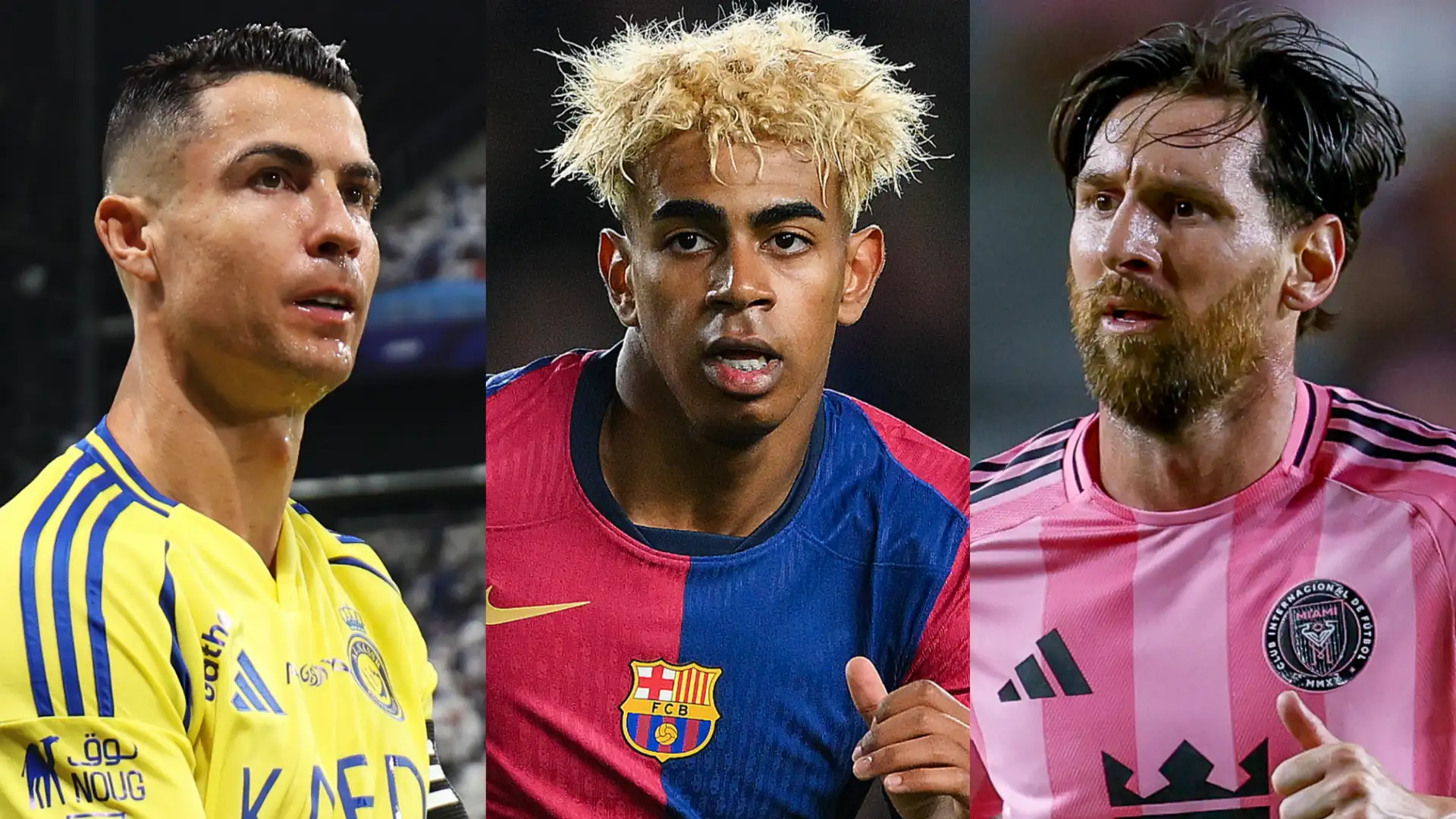 Lamine Yamal Cristiano Ronaldo Lionel Messi