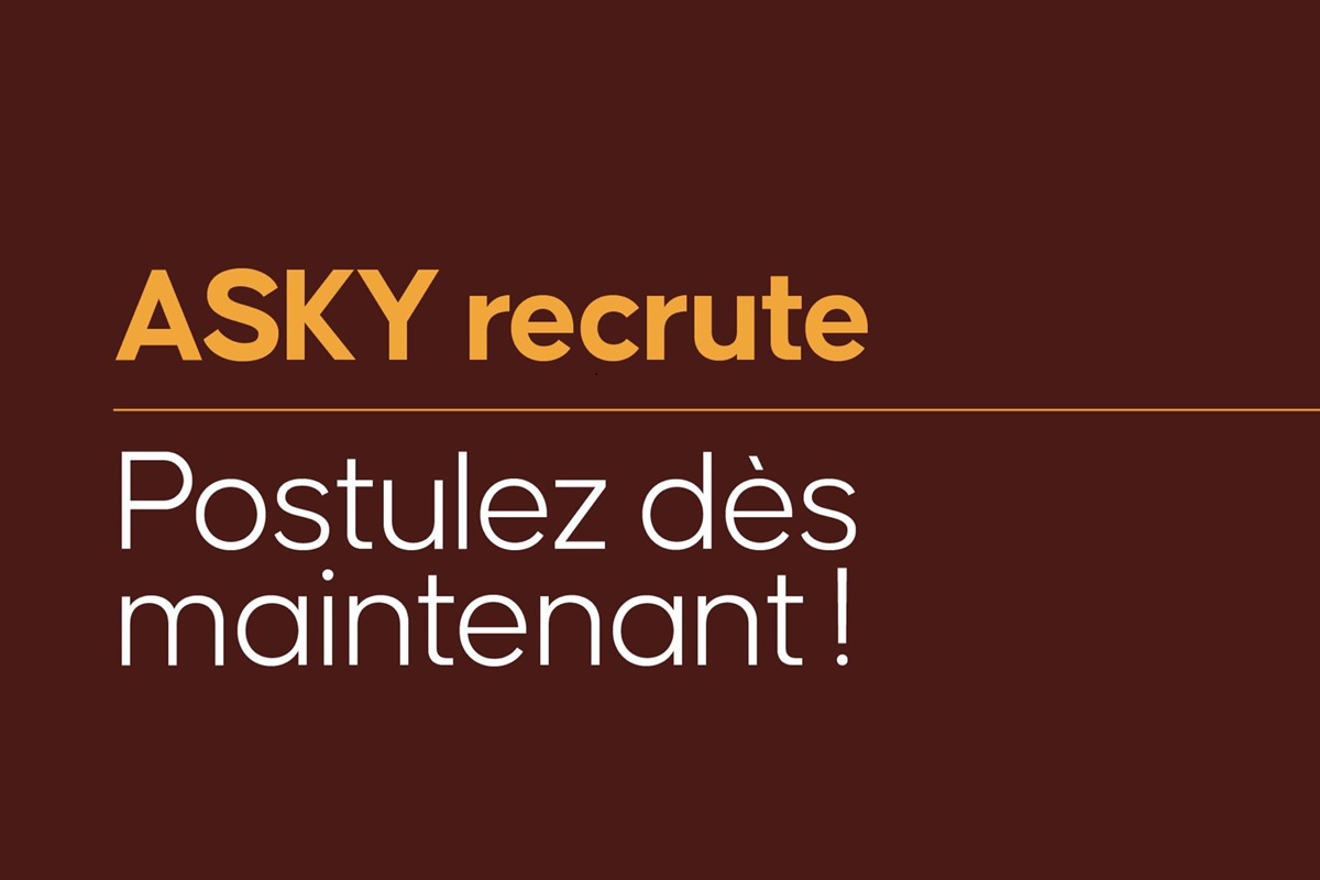 RECRUTEMENT à la compagnie aérienne ASKY (06 mai 2026) La compagnie aérienne togolaise, ASKY a annoncé, ce mardi 27 janvier 2026, le recrutement d'un superviseur de conformité dans les opérations de vol et des Officiers