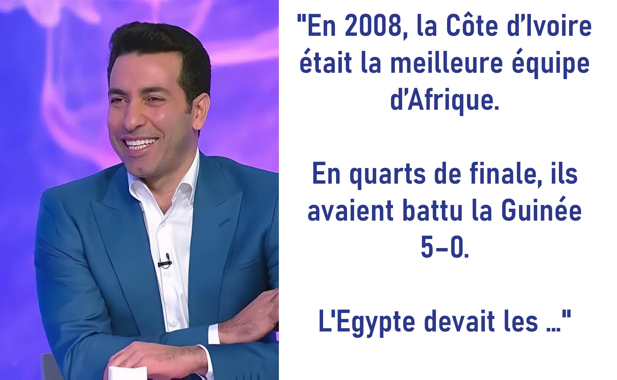 CAN 2025 : l’anecdote d’Aboutrika avant le match Égypte – Côte d’Ivoire