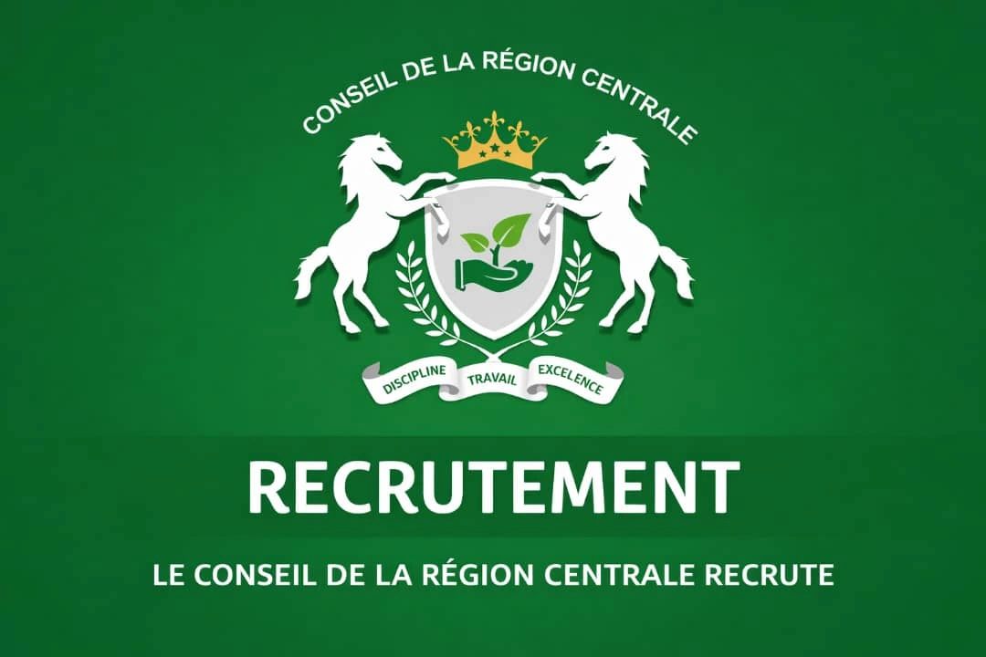 Le Conseil de la Région Centrale du Togo recrute pour 5 postes (15 janvier 2026)