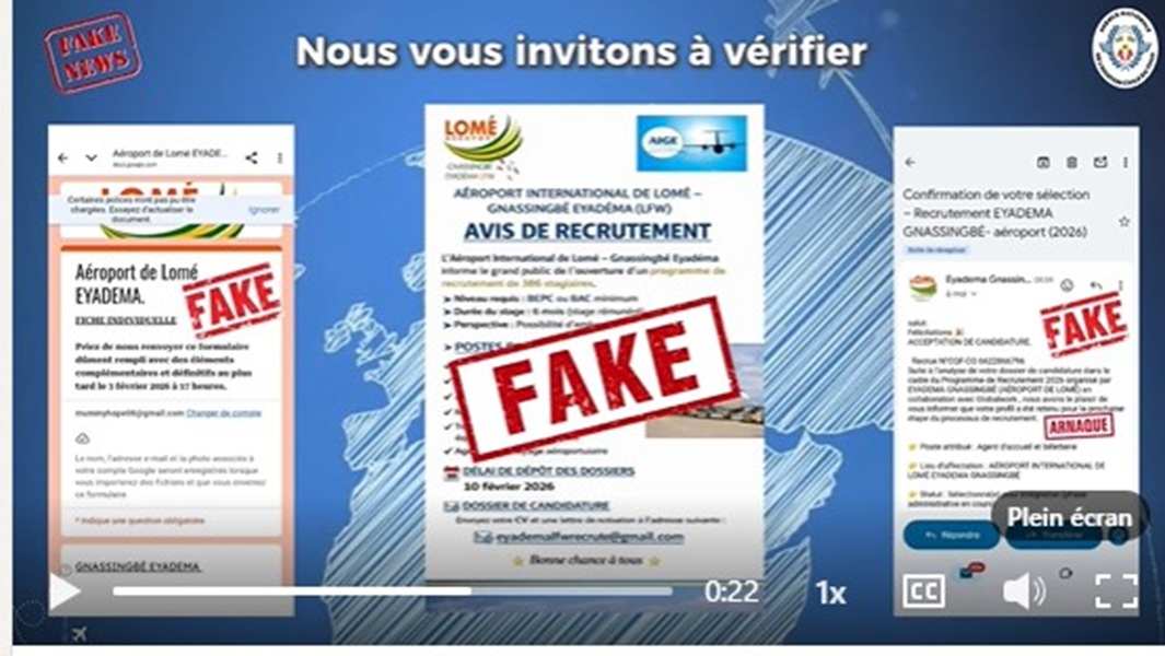 Togo : faux recrutement de 386 stagiaires à l’aéroport