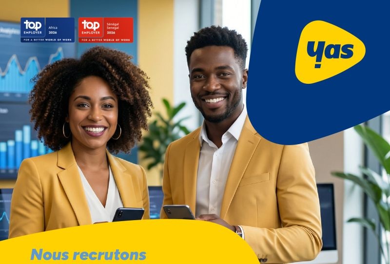 YAS recrute au Togo et au Sénégal pour plusieurs postes (20 février 2026)