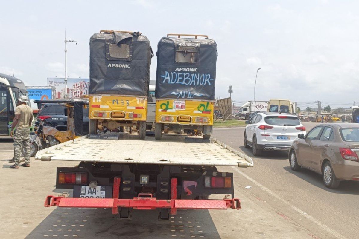 Opération « Tolérance Zéro » : 34 tricycles de type « Saloni » et 3 motos saisis à Abidjan