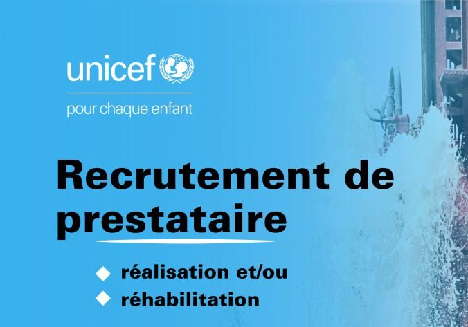 Appel d’offres : RECRUTEMENT DE PRESTATAIRES A L’UNICEF TOGO (29 mai 2026)