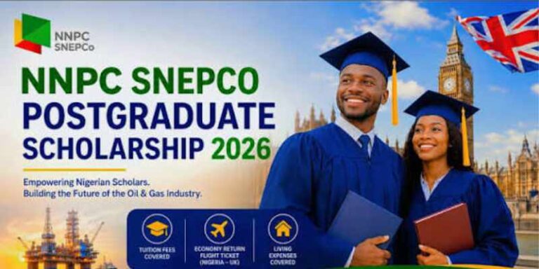 Bourses complètes du NNPC-SNEPCO pour partir au Royaume-Unis ; particpez maintenant