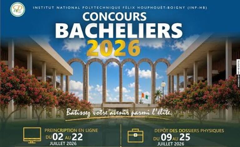 Concours d’entrée à l’INP-HB BAC/BT 2026 : consulter les résultats d’admissibilité en ligne