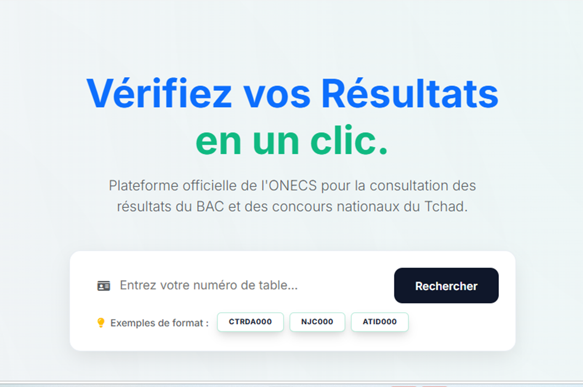 Tchad proclamation imminente des résultats du BAC 2026 ; voici comment les consulter