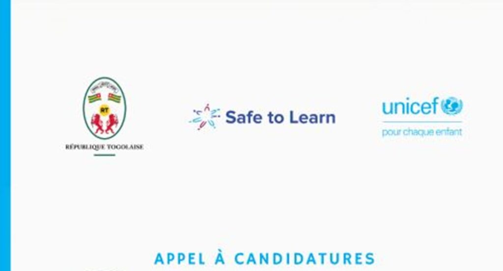 Togo : Appel à candidatures du Ministère de l’Éducation nationale avec l’appui de l’UNICEF ; postulez
