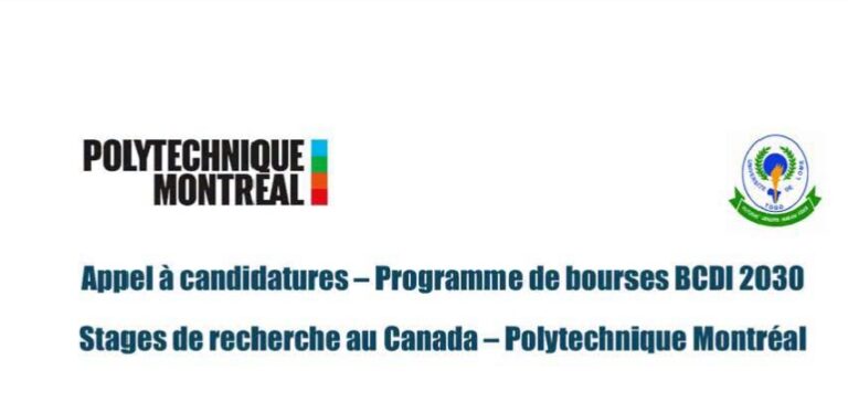 Programme de bourses BCDI 2030, offrant des stages de recherche de haut niveau à Polytechnique Montréal, au Canada ; postulez