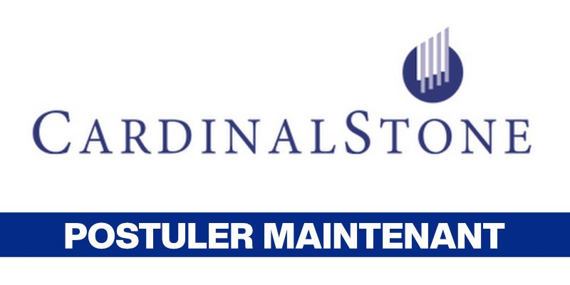 CardinalStone recrute des stagiaires - 9 août 2026