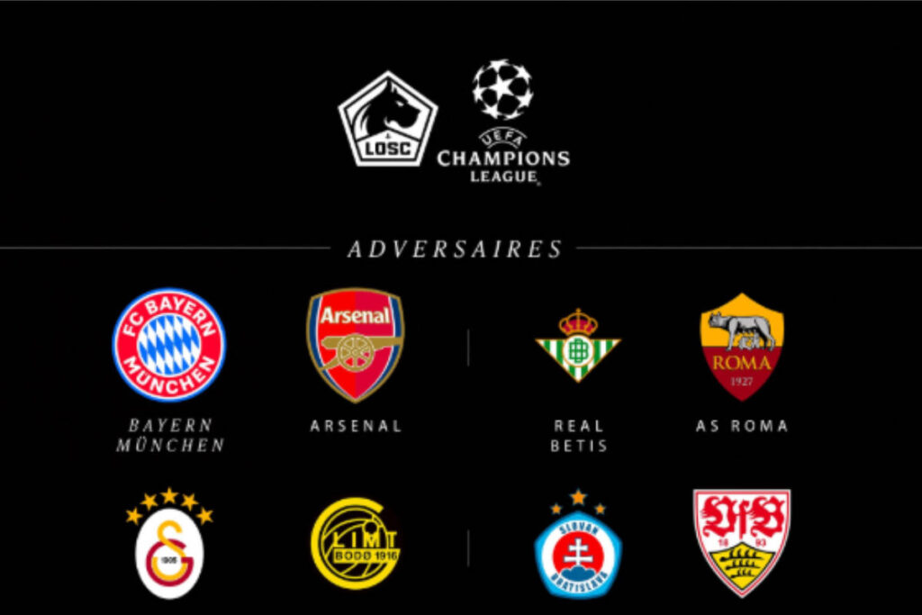 tirage Ligue des champions Lille
