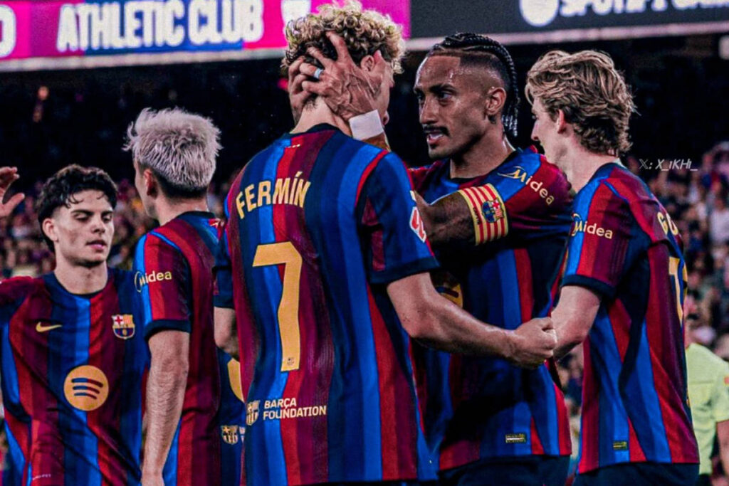 Le Barça bat Bilbao 2-0 et prend la tête de la Liga devant le Real Madrid
