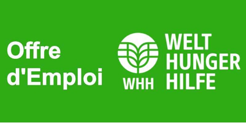 Offre d’emploi à l’ONG humanitaire allemande WeltHungerHilfe (WHH) – 13 Août 2026