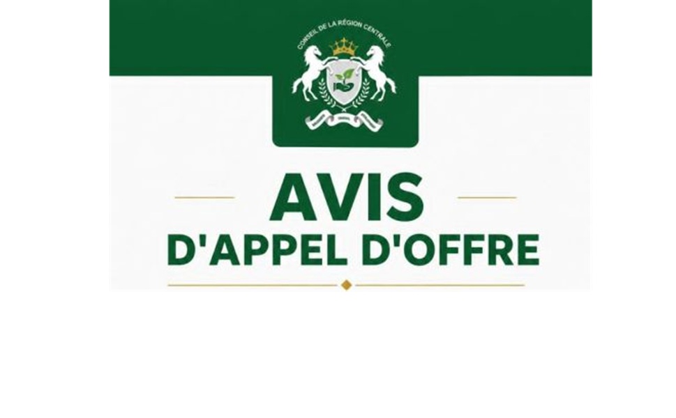 Togo : le Conseil de la Région Centrale lance un appel d’offres 04 août 2026